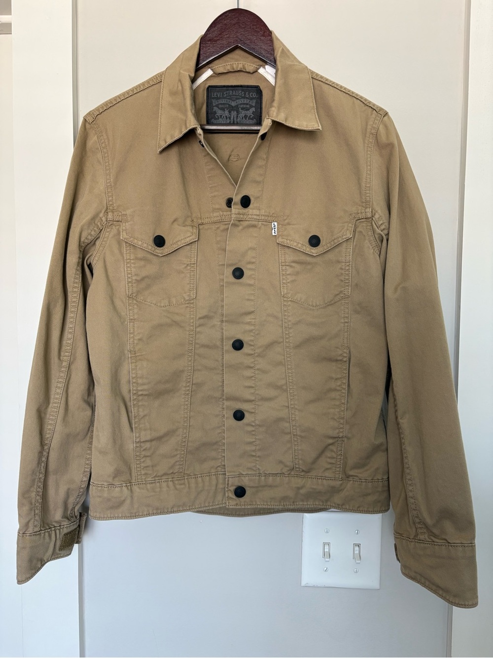 Levi's Men's Khaki Vented Commuter Lightweight Jacket Small